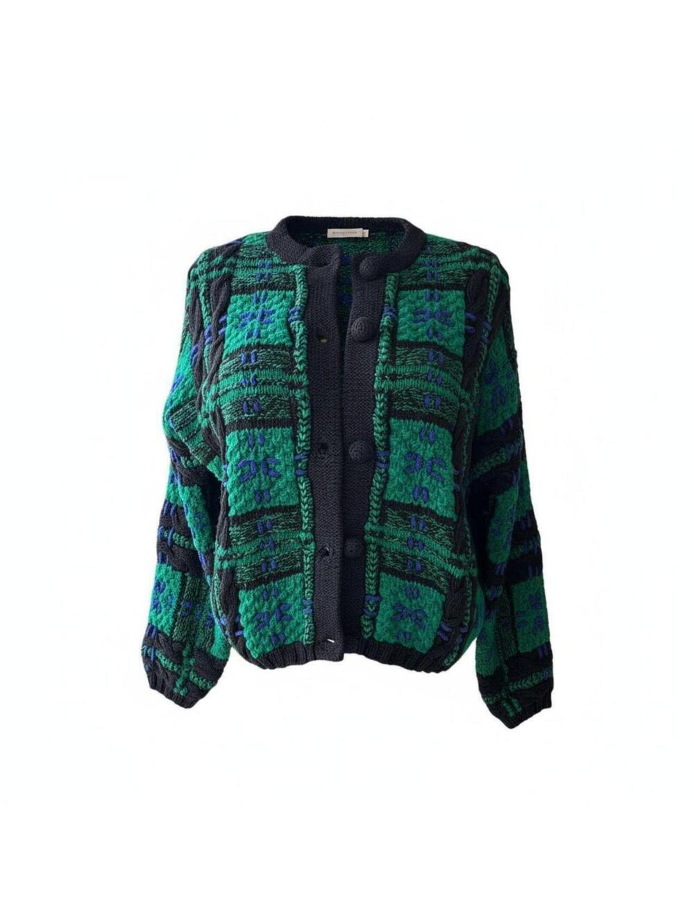 Ann Taylor Women's Multi and Green Cardigan